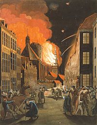Archivo:Copenhagen on fire 1807 by CW Eckersberg