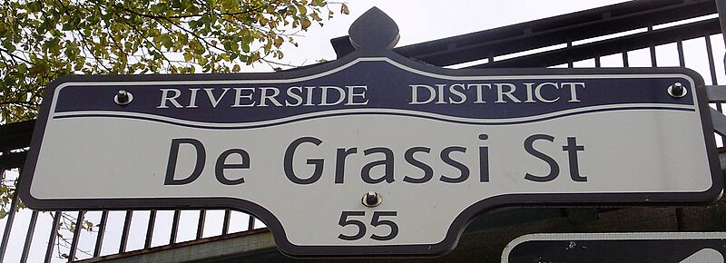 De Grassi Street Sign