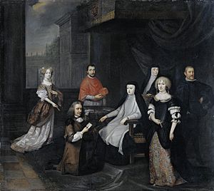 Archivo:Hieronymus van Beverningk (1614-90). Nederlands buitengewoon ambassadeur, wordt in geheime audiëntie ontvangen door de Spaanse koningin-regentes Maria-Anna van Oostenrijk, 2 maart 1671 Rijksmuseum SK-A-4128