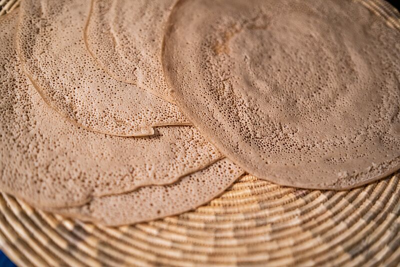 Injera from ivory teff