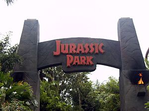 Jurassic Park Entrance Arch at the Universal Islands of Adventure.JPG