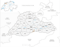 Karte Bezirk Delémont Gemeindeveraenderungen 1996