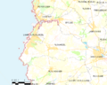 Map commune FR insee code 29177