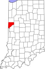 Map of Indiana highlighting Warren County.svg