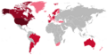 Map of the Danish Diaspora in the World