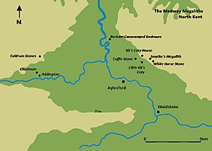 Archivo:Map of the Medway Megaliths