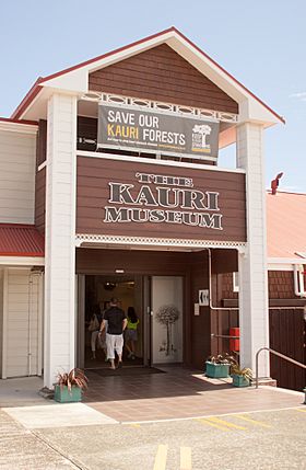 Matakohe, entrance of the Kauri Museum.jpg