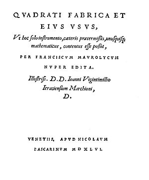 Archivo:Maurolico - Quadrati fabrica et eius usus, 1546 - 110494