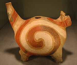 Archivo:Mississippian Underwater Panther ceramic