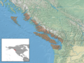 Myotis keenii distribution