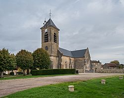 Saint Valentine church in Lantages 01.jpg