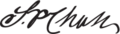Salmon P Chase Signature
