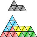 Self-replication of sphynx hexidiamonds
