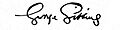 Signature of George Gissing