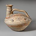 Terracotta askos (flask with a spout and handle over the top) MET DP111885