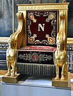 Archivo:Trône de Napoléon 1er pour le Sénat - Exposition Versailles