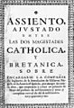 Tratado de asiento de negros Guerra Sucesión Española 1713