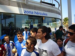 Archivo:Valdez en su presentación con el Hércules