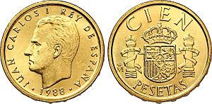 Archivo:100 pesetas à l'effigie de Juan Carlos I,1988