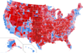 2020 United States presidential election results map by county