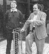 Archivo:Alain Meilland Jacques Villeret tournée la contrebasse 1993