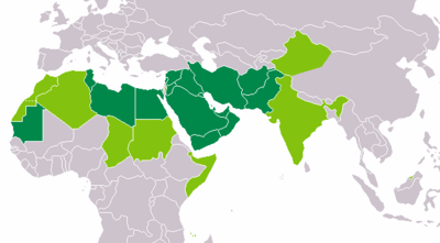Distribución Mundial del Alfabeto árabe.