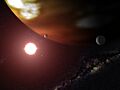 Artist's concept of Gliese 876 b