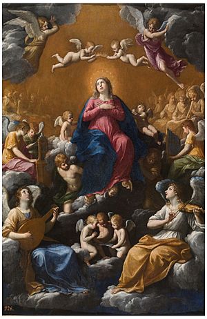 Archivo:Asunción y Coronación de la Virgen (G. Reni, Museo del Prado)