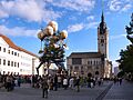 Dessau,Farbfest Grün,Landung der Aeroflorale II auf dem Marktplatz