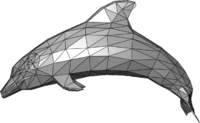 Archivo:Dolphin triangle mesh