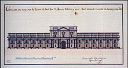 Archivo:Elevacion de la Real Casa de Moneda en Santiago de Chile, por Toesca