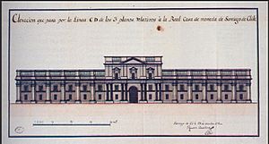 Archivo:Elevacion de la Real Casa de Moneda en Santiago de Chile, por Toesca