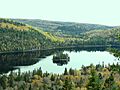 Ile-aux-pins in Lake Wapizagonke in La Mauricie National Park