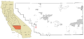 Kern County California Incorporated and Unincorporated areas Maricopa Highlighted