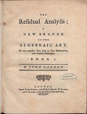 Archivo:Landen, John – The residual analysis, 1764 – BEIC 722288