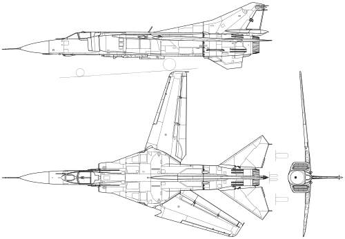 Archivo:Mikoyan-Gurevich MiG-23MF 3-view