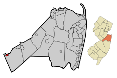 Monmouth County New Jersey Incorporated and Unincorporated areas Allentown Highlighted.svg