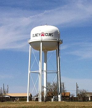 Archivo:Olney Texas water tower