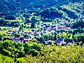 Panorama sur le village, depuis la Vierge d'Alsace
