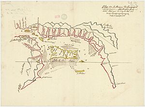 Archivo:Plan De La Rivière De Guayaquil a la Coste Du perou, l'isle Sta. Clara qui est l'entrée... - btv1b531220714