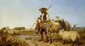 Archivo:Richard Ansdell - A Spanish Shepherd (1863)