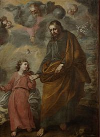 Archivo:San José con el Niño Jesús