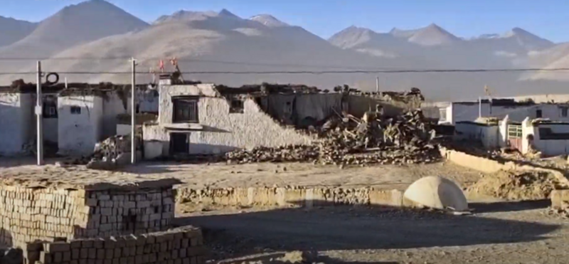 2025 Tibet earthquake aftermath