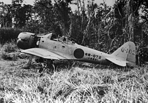 Archivo:Abandoned Mitsubishi A6M fighter