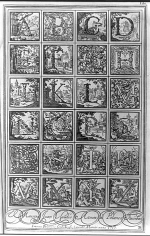 Archivo:Alphabet of 24 elaborate calligraphic designs LCCN2007681166