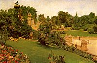 Chase William Merritt Terrace at the Mall 1890