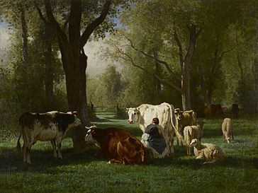 Archivo:Constant Troyon - Landscape with Cattle and Sheep - 49.6 - Minneapolis Institute of Arts