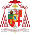 Escudo de vicente Casanova y Marzol como cardenal arzobispo de Granada