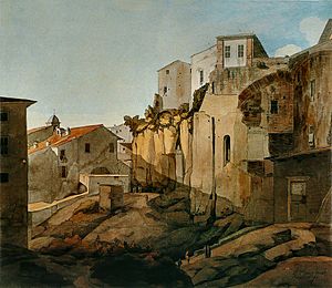 Archivo:Francis Towne - La Roche Tarpéienne