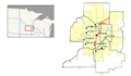 I-35W (MN) map